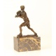 Jucator de tenis - statueta din bronz pe soclu din marmura