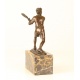 Jucator de tenis - statueta din bronz pe soclu din marmura