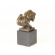 Bou - statueta moderna din bronz masiv pe soclu din marmura