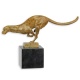 Puma - statueta din bronz pe un soclu din marmura