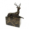 Cerb- statueta din bronz cu un soclu din marmura