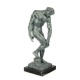 Adam-  statueta din bronz pe un soclu din marmura