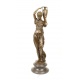 Hebe cu urna- statueta din bronz pe soclu din marmura