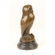 Bufnita-  statueta din bronz pe un soclu din marmura