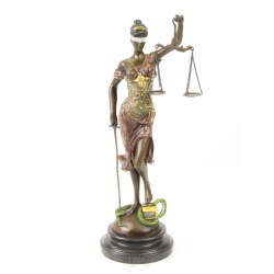 Justitia-statueta din bronz