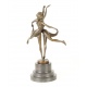 Gemeni-statueta bronz pe un soclu de marmura