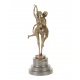 Gemeni-statueta bronz pe un soclu de marmura