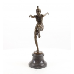 Dansatoare cu turban- statueta Art Deco din bronz