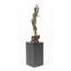 Justitia - statueta din bronz pe un soclu din marmura