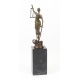 Justitia - statueta din bronz pe un soclu din marmura