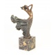 Dansatoare -statueta din bronz pe un soclu din marmura