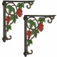 Set de console din fier forjat de perete cu struguri