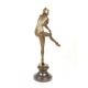 Femeie arlechin-statueta Art Deco din bronz
