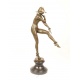 Femeie arlechin-statueta Art Deco din bronz