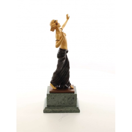 Seminud- statueta Art Deco din bronz