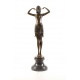 Dansatoare cu esarfa - statueta Art Deco din bronz