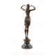 Dansatoare cu esarfa - statueta Art Deco din bronz