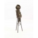 Doamna la bar- statueta Art Deco din bronz