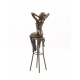 Trezirea -statueta Art Deco din bronz
