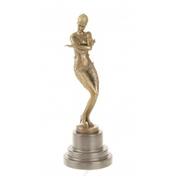 Dansatoarea sfioasa- statueta Art Deco din bronz