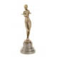 Dansatoarea sfioasa- statueta Art Deco din bronz