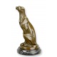 Ghepard- statueta din bronz pe un soclu din marmura