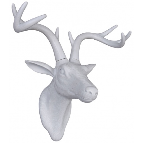 Cap de cerb alb din rasini