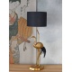 Lampa de masa cu o pasare si abajur negru