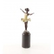 Micuta balerina - statueta din bronz pictat pe soclu din marmura