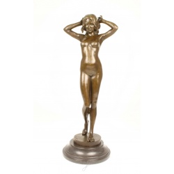 Nud mare - statueta din bronz pe soclu din marmura