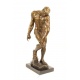 Adam - statueta mare din bronz pe soclu din marmura