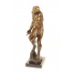 Adam - statueta mare din bronz pe soclu din marmura