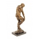 Adam - statueta mare din bronz pe soclu din marmura
