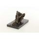 Doua femei - statueta erotica din bronz pe soclu din marmura