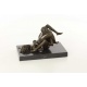 Doua femei - statueta erotica din bronz pe soclu din marmura