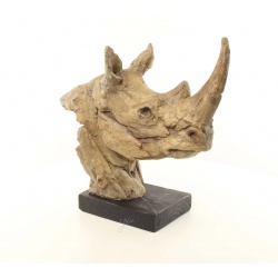 Schelet de rinocer - statueta din rasini