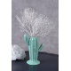 Vas cactus din ceramica verde