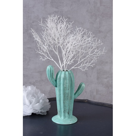 Vas cactus din ceramica verde