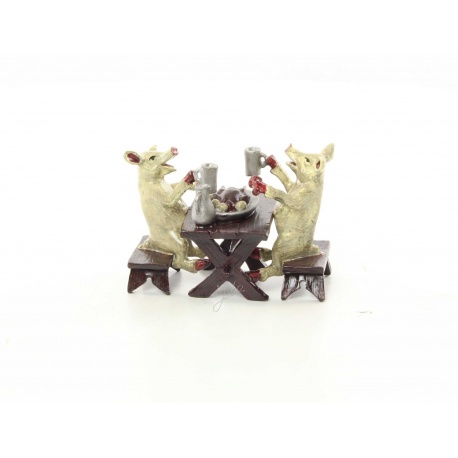 Porcusor- statueta din bronz