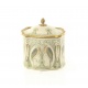 Bomboniera Art Nouveau  din portelan Craquele cu bronz