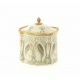 Bomboniera Art Nouveau  din portelan Craquele cu bronz