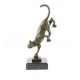 Pisica - statueta din bronz pe soclu din marmura