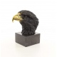 Cap de vultur- statueta din bronz pe soclu din marmura