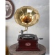 Gramofon dreptunghiular din lemn mahon