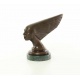 Cap de femeie Art Deco- statueta din bronz pe soclu din marmura