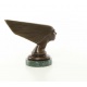 Cap de femeie Art Deco- statueta din bronz pe soclu din marmura