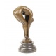 Femeie aplecata- statueta din bronz cu soclu din marmura