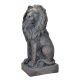 Leu sezand- statueta neagra din rasini(stanga)
