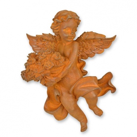 Ingeras-decoratiune de perete din fonta antichizata