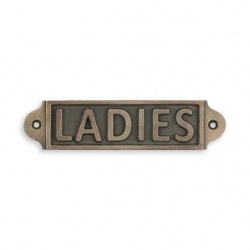Placheta din fonta pentru toaleta doamnelor